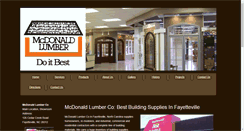 Desktop Screenshot of mcdonaldlumber.com