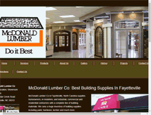 Tablet Screenshot of mcdonaldlumber.com